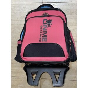 Unme Go To School Kids Rolling Backpack for‎ Girls Pink